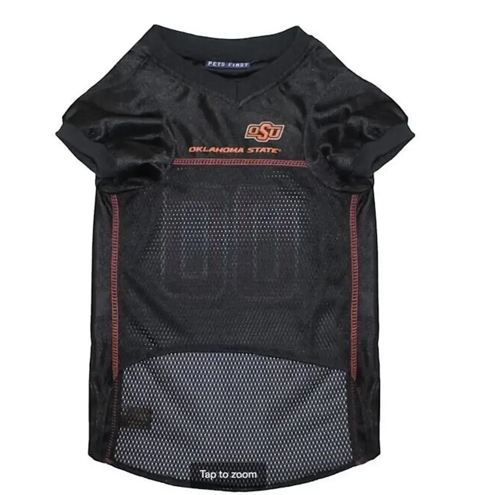Pets First‎ NCAA Big 12 Mesh Jersey for Dogs Oklahoma State Cowboys Black Medium